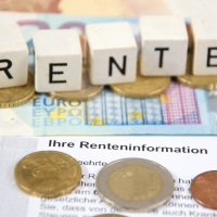 01 rente schriftzug geld 0145 200
