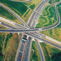 01 strasse verkehr luftbild autobahn autos 0148 200