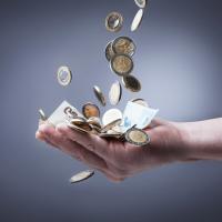 01 geld hand muenzen offenehand euro 0283 200